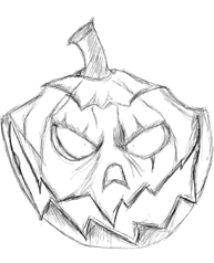 Uncoloured Pumpkin